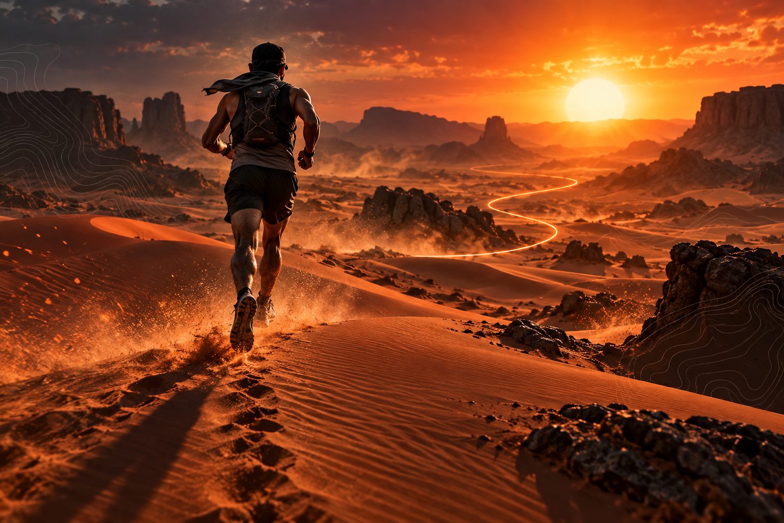 Sahara Marathon — 21 km — race banner